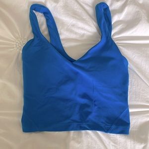 Lululemon poolside blue align tank size 0 barley worn